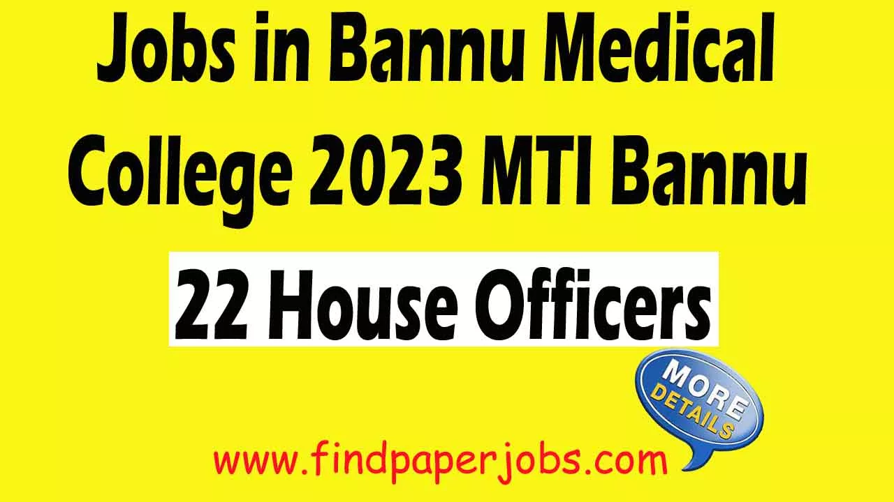 Bannu Medical College 2023