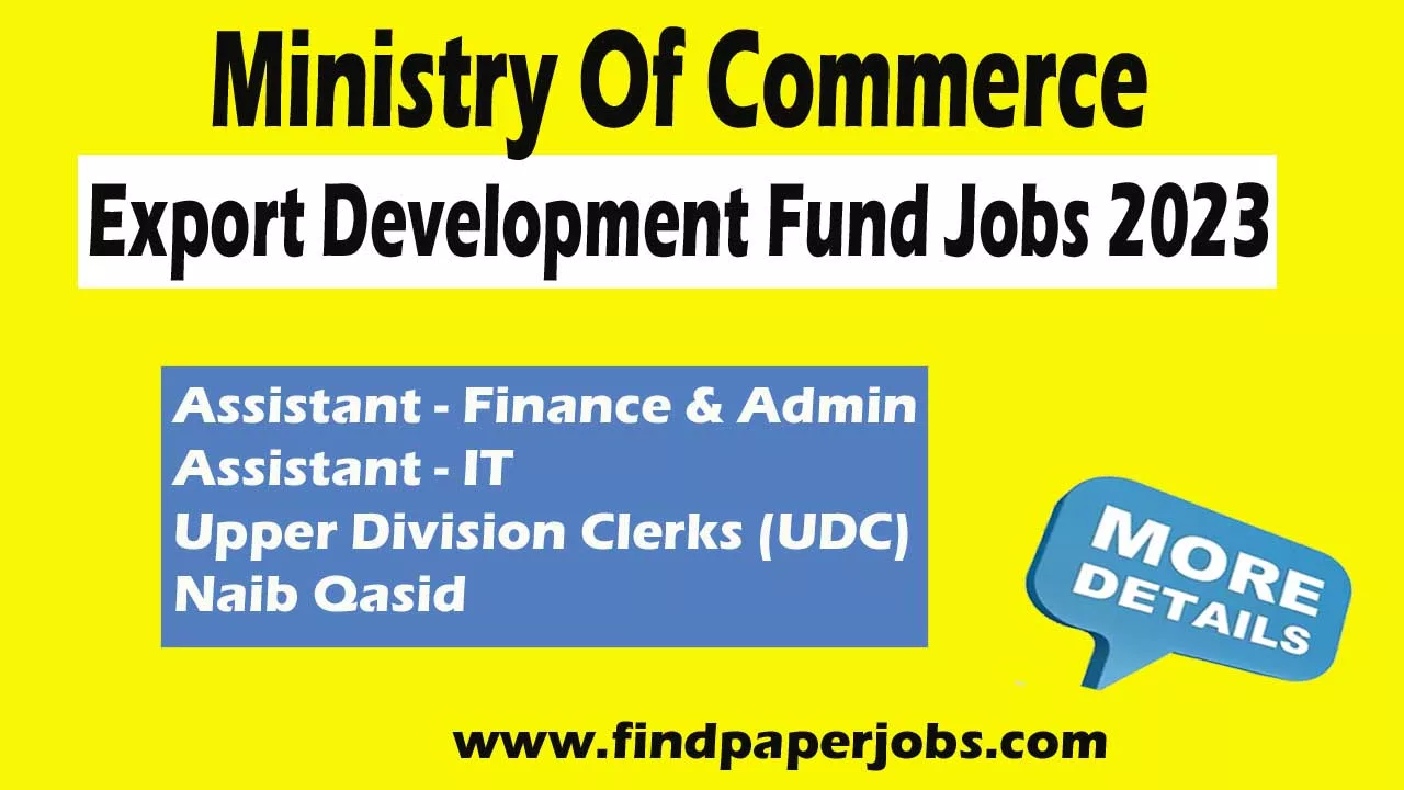 Export Development Fund Jobs 2023