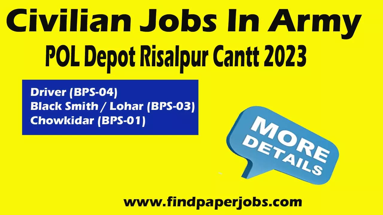 Jobs In POL Depot Risalpur Cantt 2023