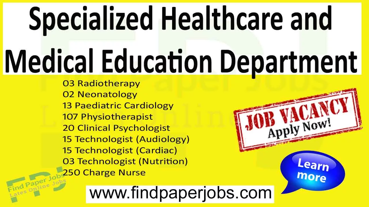 Specialized Healthcare and Medical Education Department Punjab