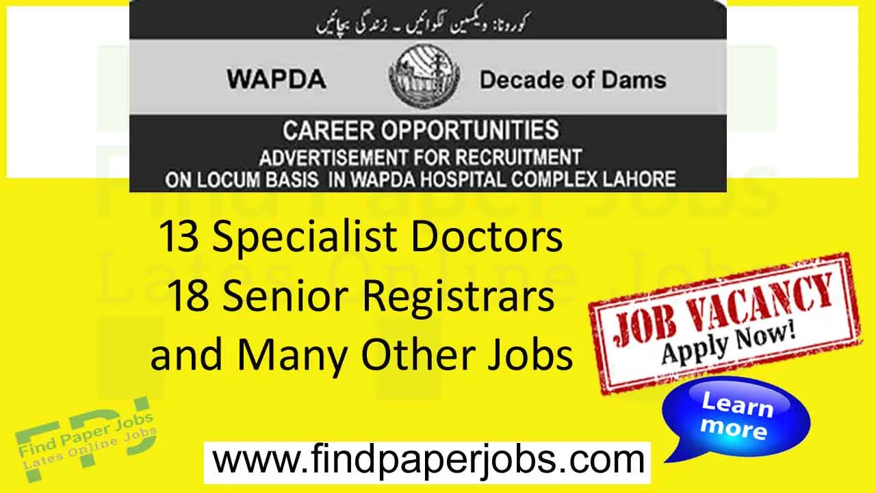 WAPDA-Hospital-Complex-Lahore-Jobs