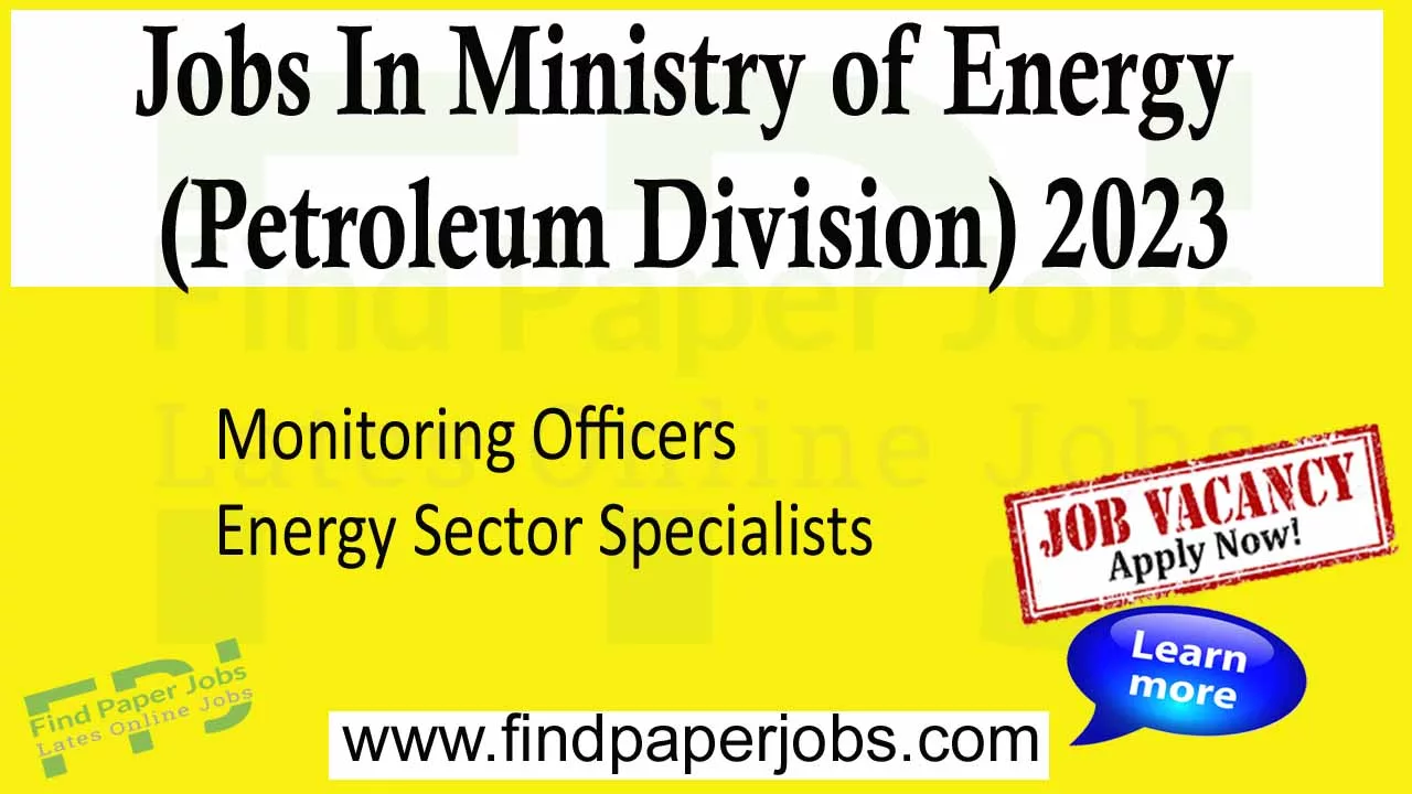 Jobs In Ministry of Energy