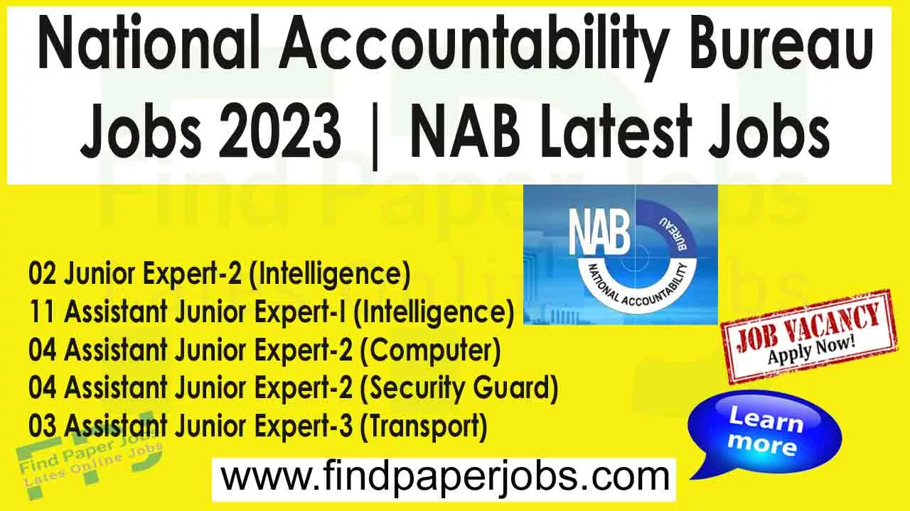 Jobs In National Accountability Bureau 2023