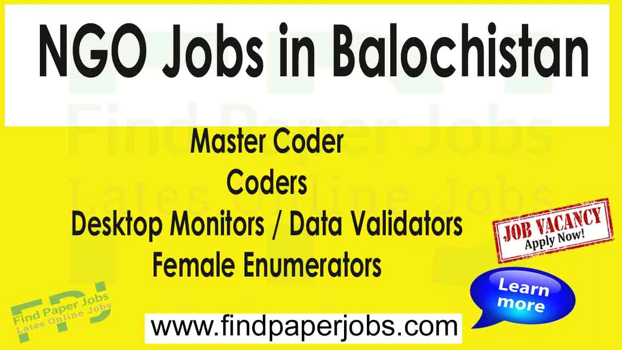 Jobs In NGO Balochistan 2023