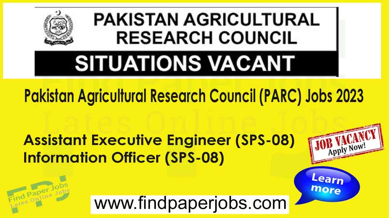 Jobs In Pakistan Agricultural Research Council (PARC)