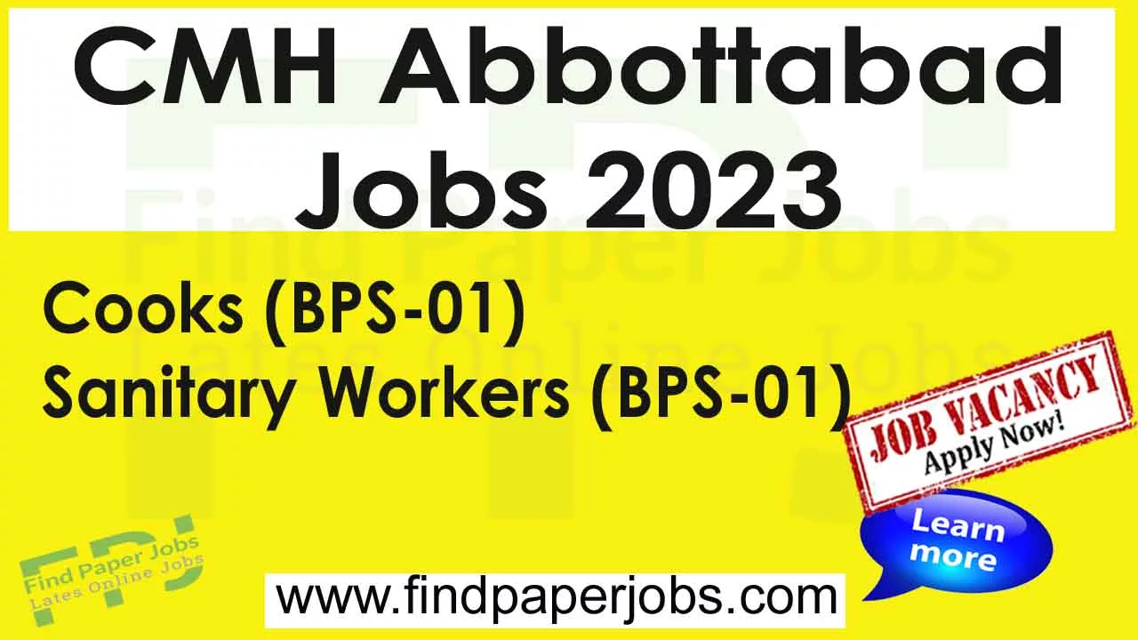 CMH Abbottabad Jobs 2023-