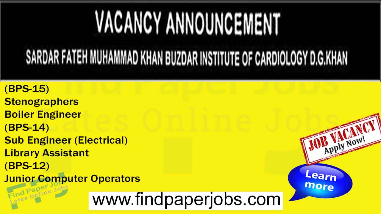 Buzdar Institute of Cardiology Jobs 2023