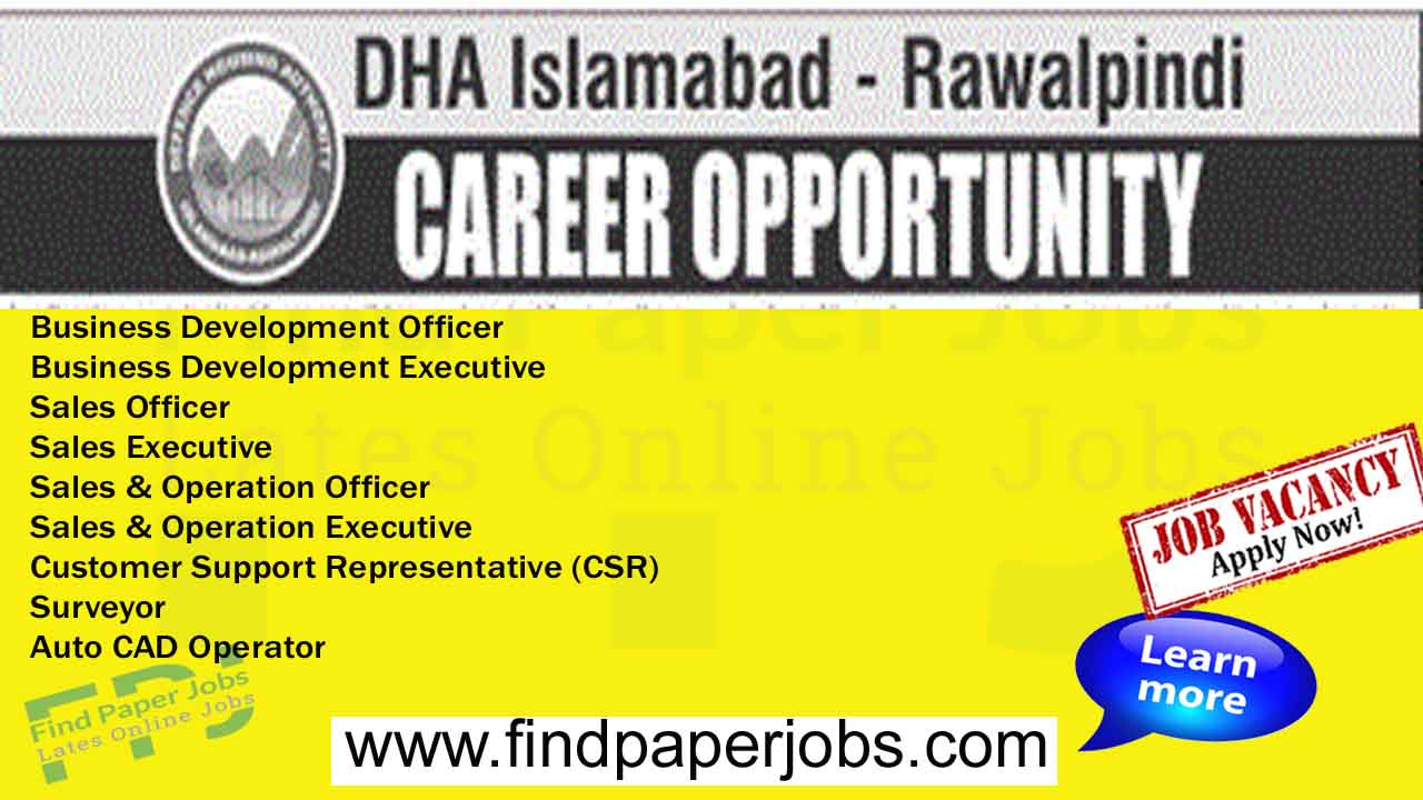 DHA Islamabad _ Rawalpindi Jobs September 2023