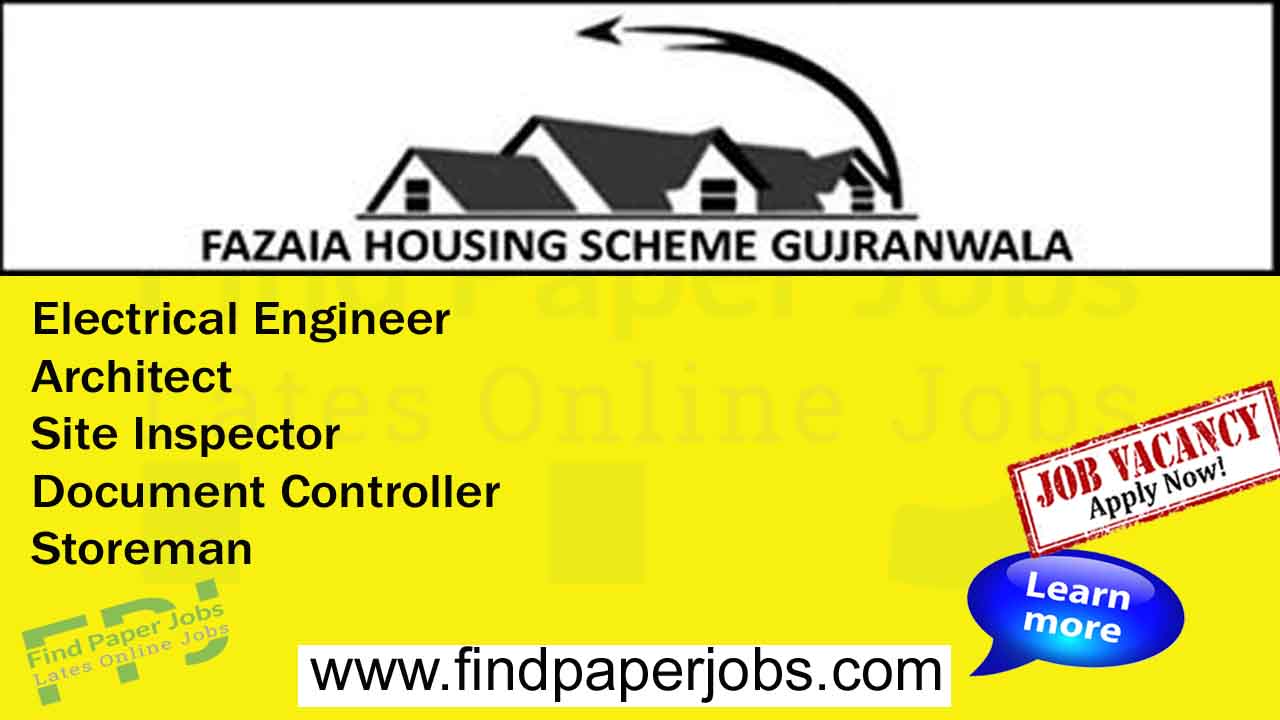Jobs In Fazaia Housing Scheme Gujranwala 2023