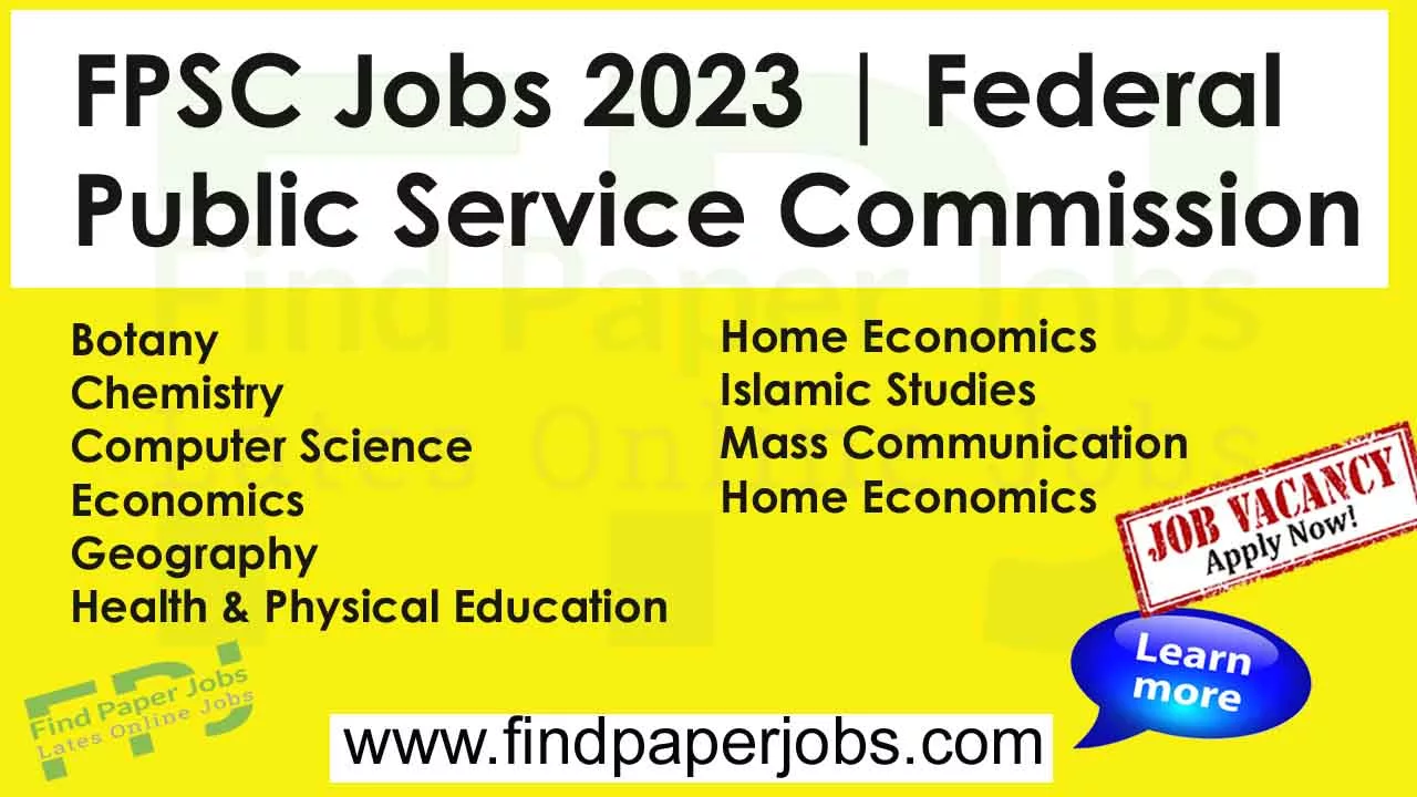 FPSC Jobs 2023