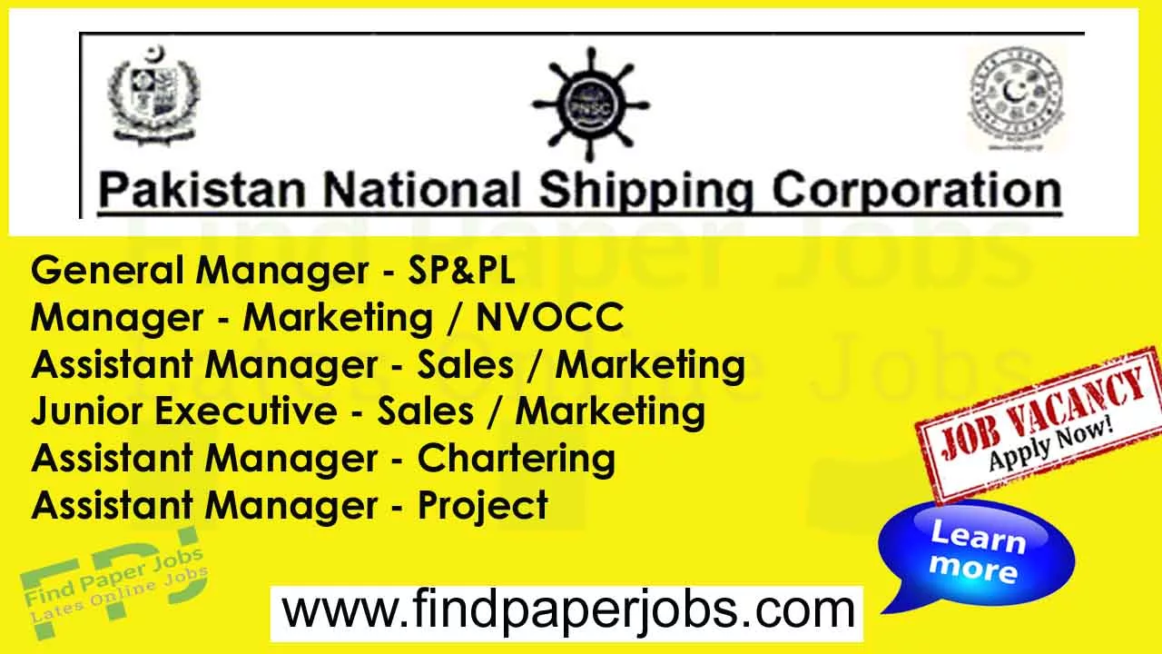 PNSC Jobs 2023 Pakistan National Shipping Corporation