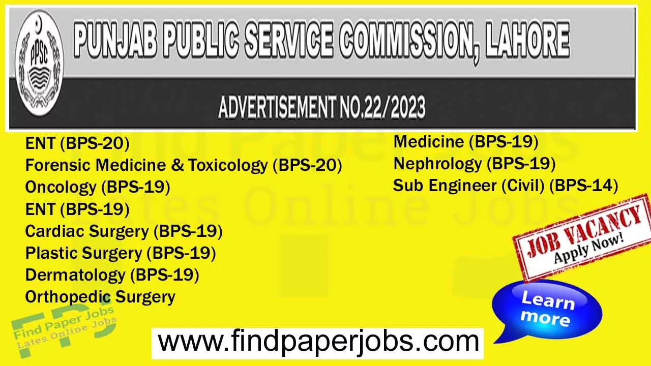 PPSC Jobs October 2023