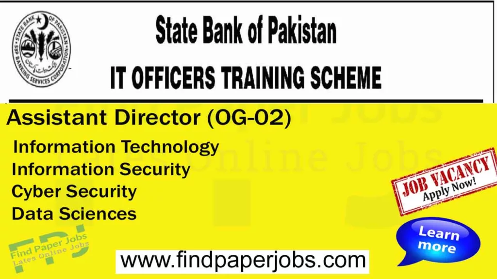State Bank of Pakistan Jobs October 2023