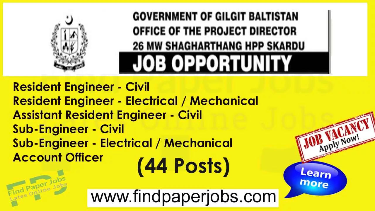 Jobs In Water And Power Department Gilgit Baltistan 2023