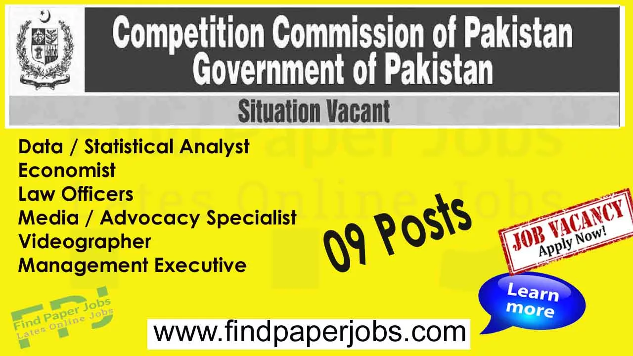 Competition Commission of Pakistan Jobs 2023