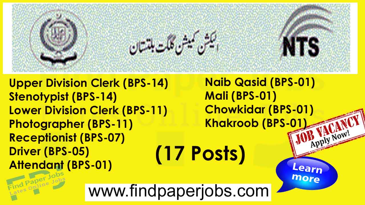 Election Commission Of Pakistan Gilgit Baltistan Jobs 2023