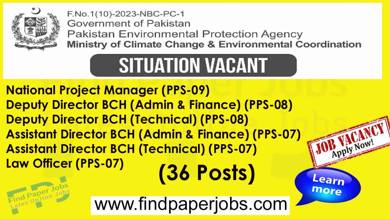 Ministry Of Climate Change Islamabad Jobs 2023
