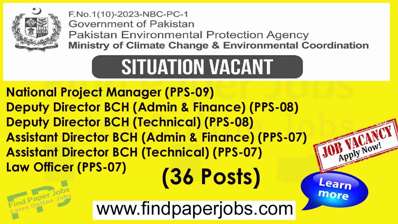 Jobs In Ministry Of Climate Change Islamabad 2023