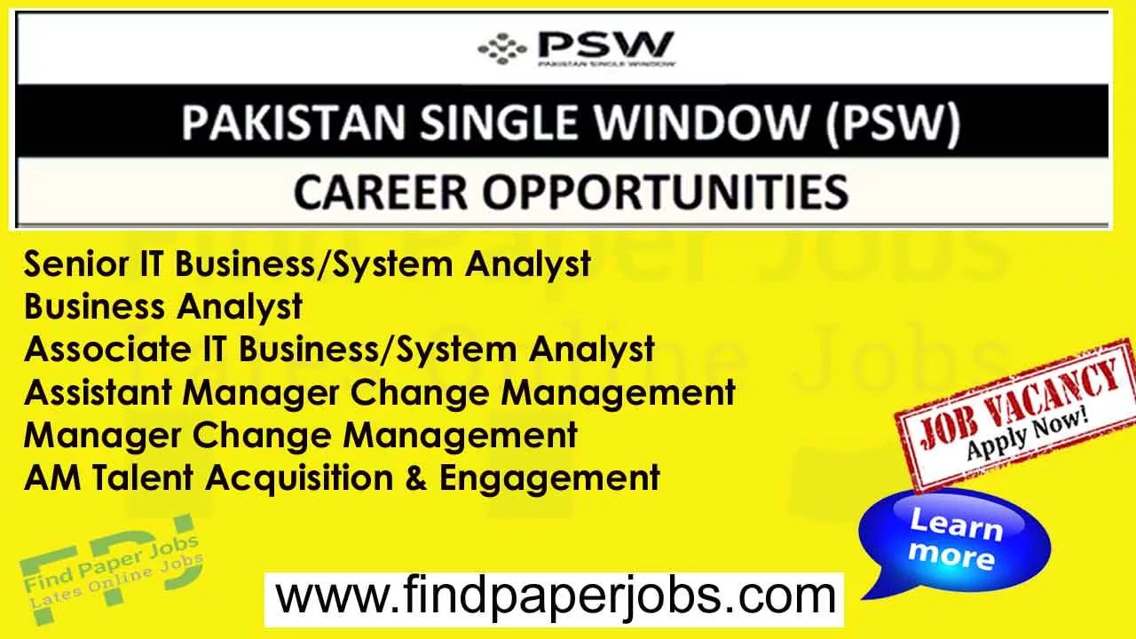 Jobs In Pakistan Single Window 2023