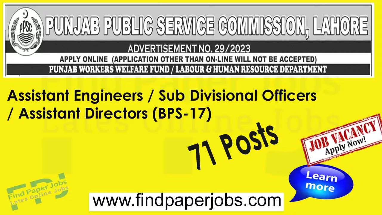 Communication And Works Department Punjab Jobs 2023