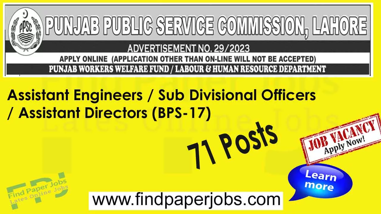 Jobs In Communication And Works Department Punjab 2023