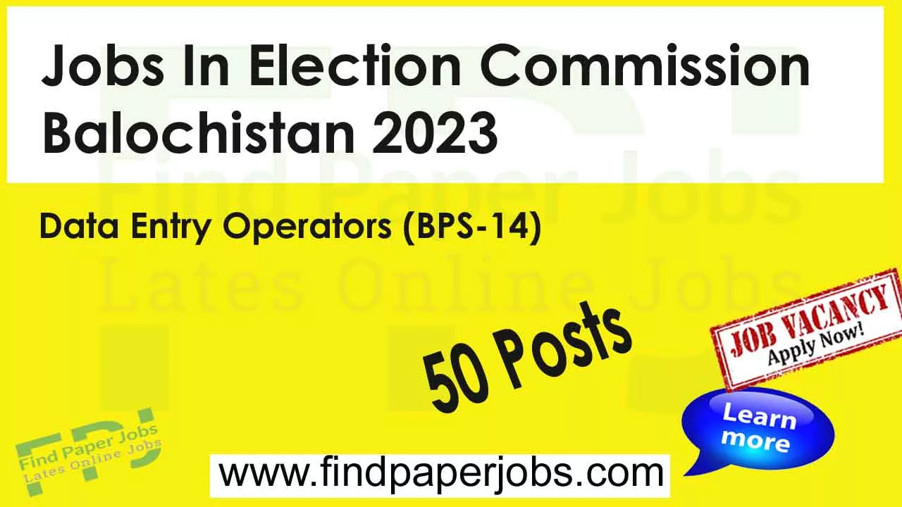 Election Commission Balochistan Jobs 2023