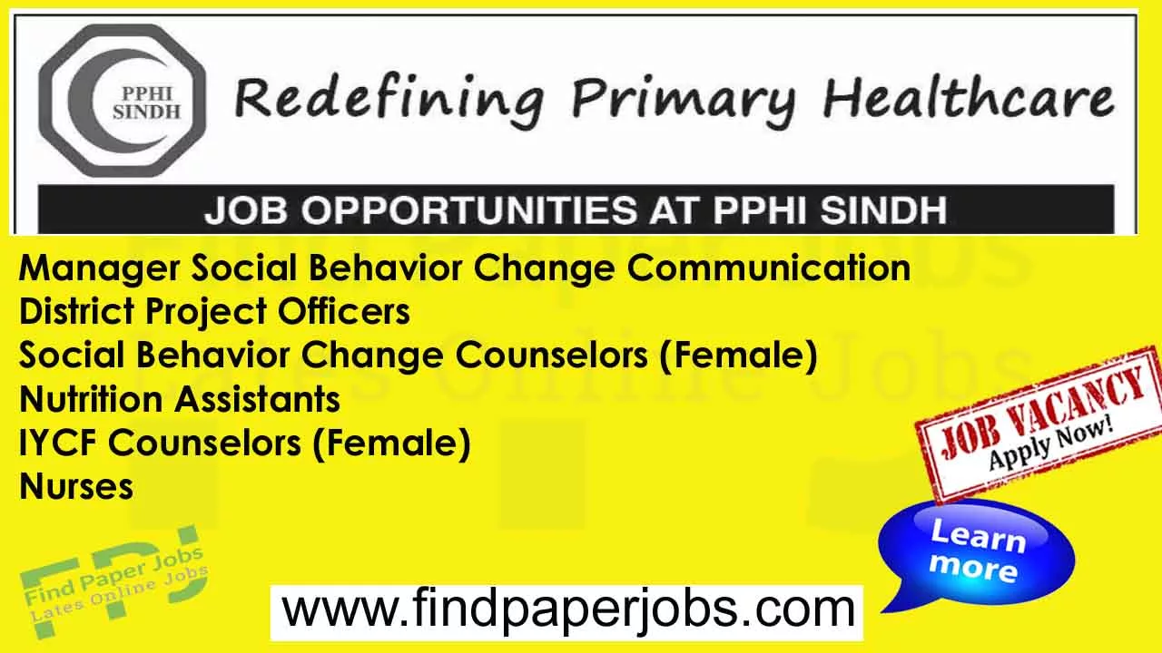 PPHI Sindh Jobs 2023