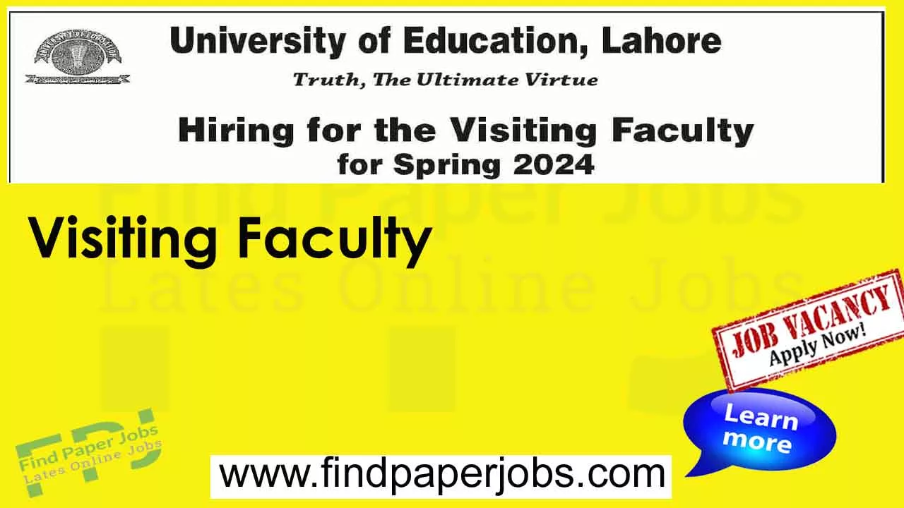 University Of Education Lahore Jobs 2023