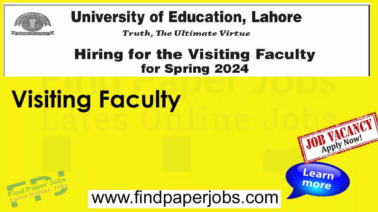 Jobs In University Of Education Lahore 2023