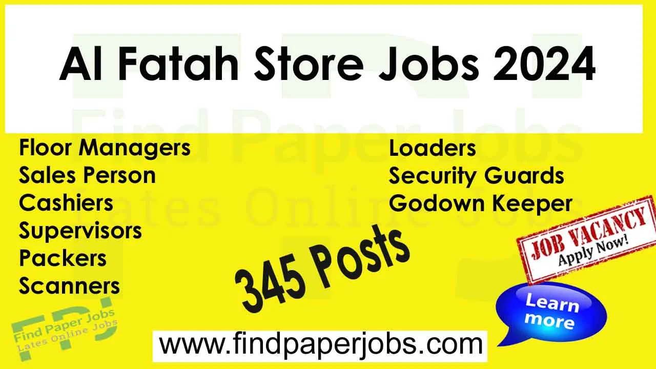 Al Fatah Store Jobs 2024