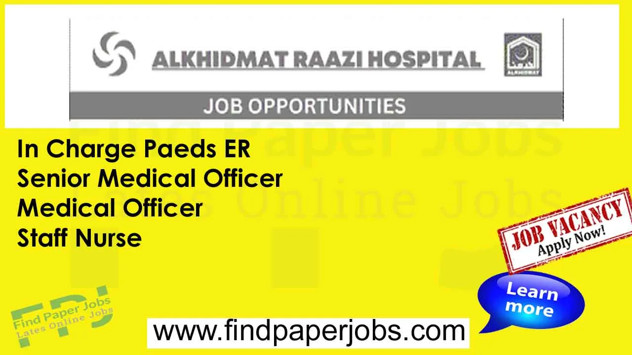 Alkhidmat Raazi Hospital Rawalpindi Jobs 2024