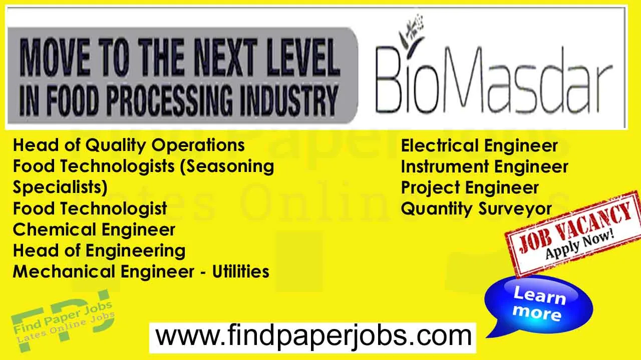 Jobs In BioMasdar Pakistan Limited 2024