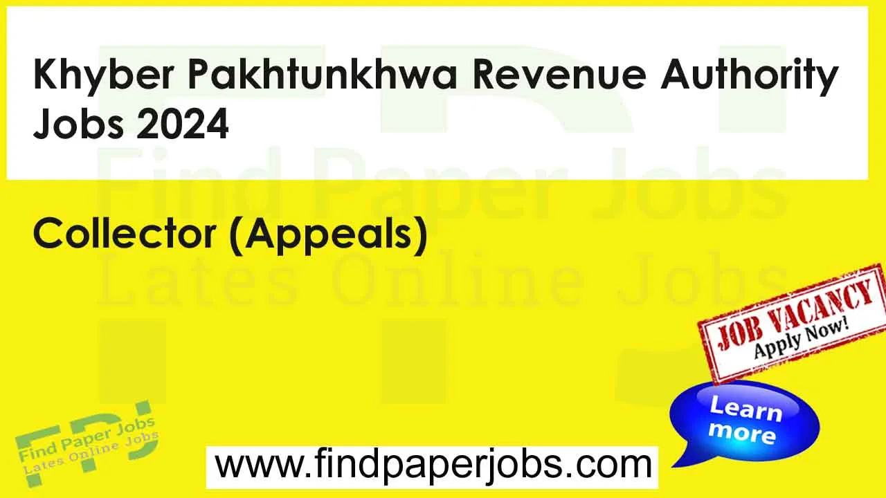 Khyber Pakhtunkhwa Revenue Authority Jobs 2024