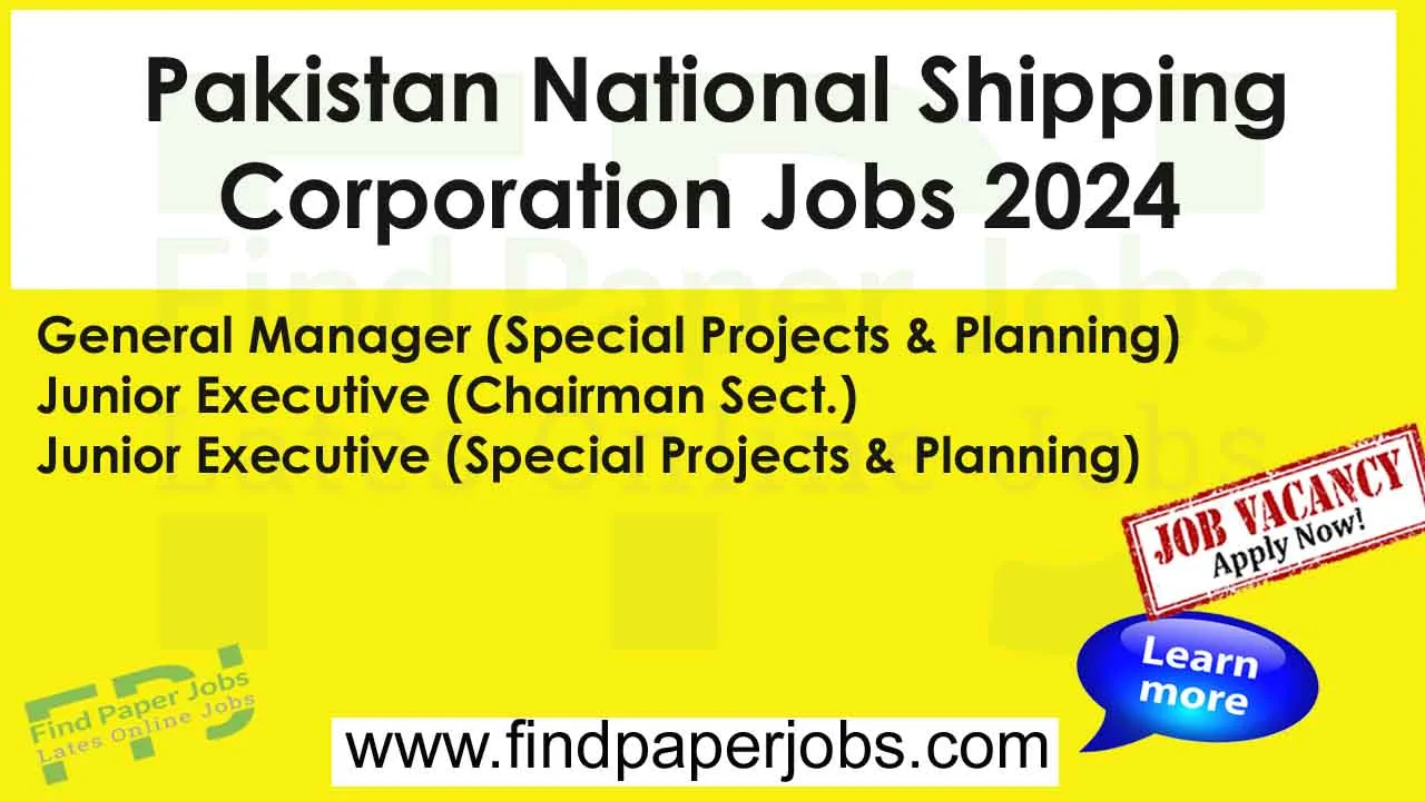 Jobs In Pakistan National Shipping Corporation 2024