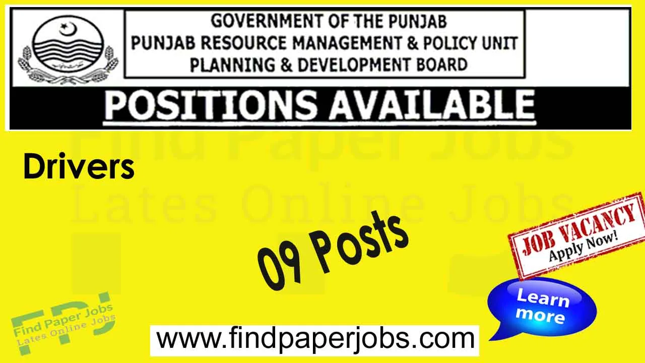 Planning and Development Board Punjab Jobs 2024