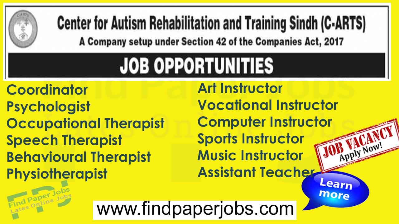 Center for Autism Rehabilitation and Training Sindh Jobs 2024