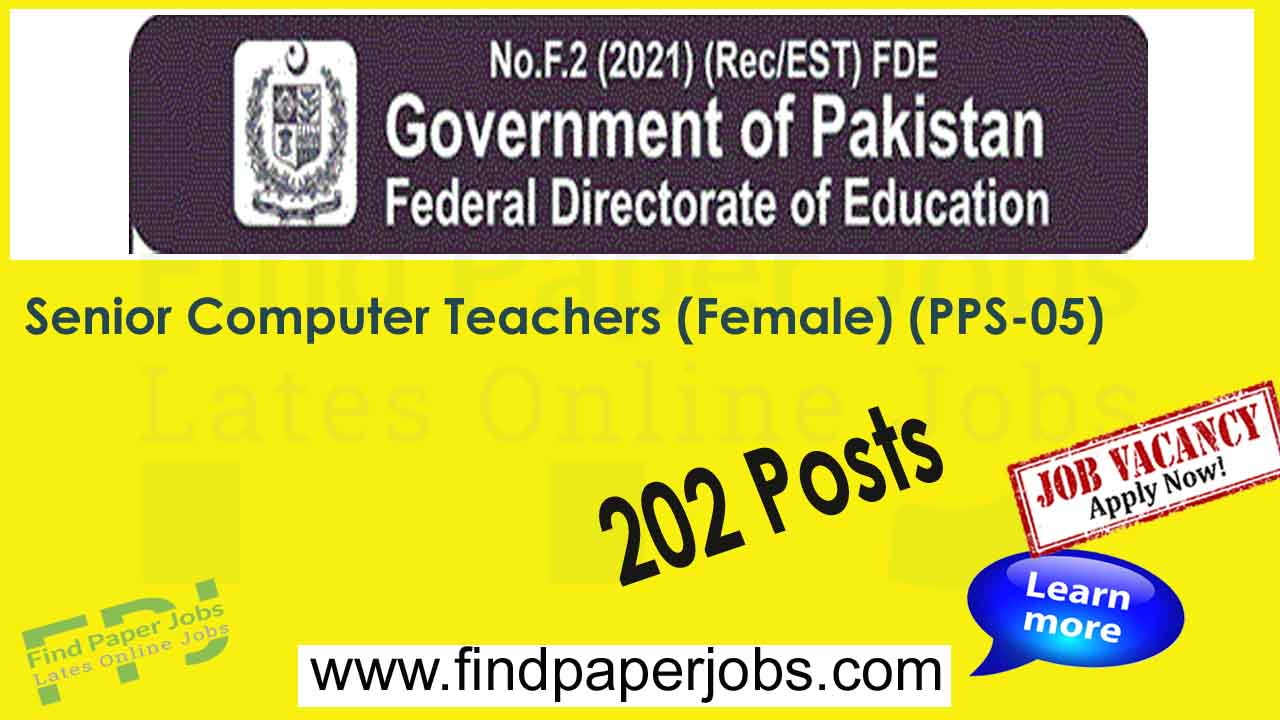 Federal Directorate of Education Jobs 2024