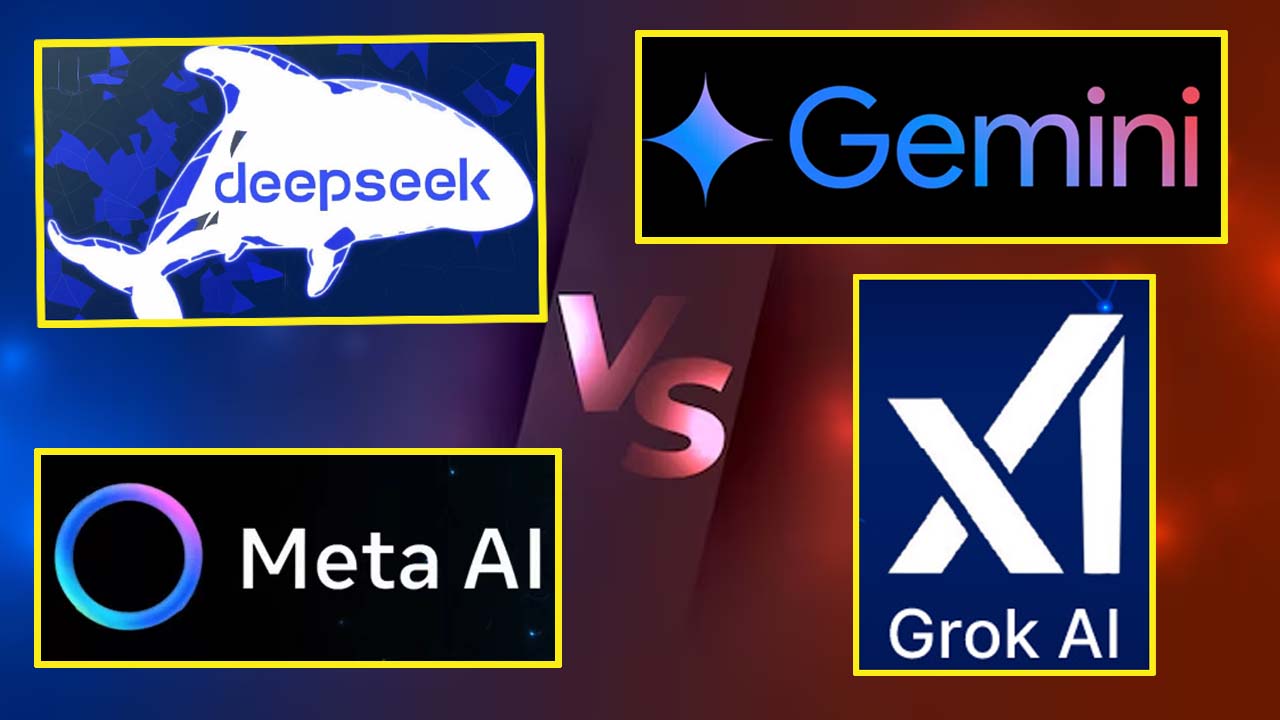 Comparison Between Deepseek, OpenAI, Grok, and Meta