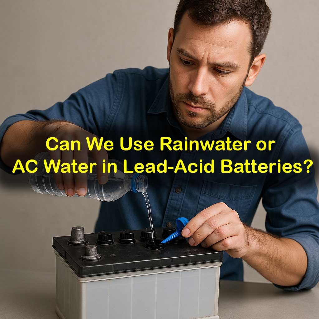 Can We Use Rainwater or AC Water in Lead-Acid Batteries?