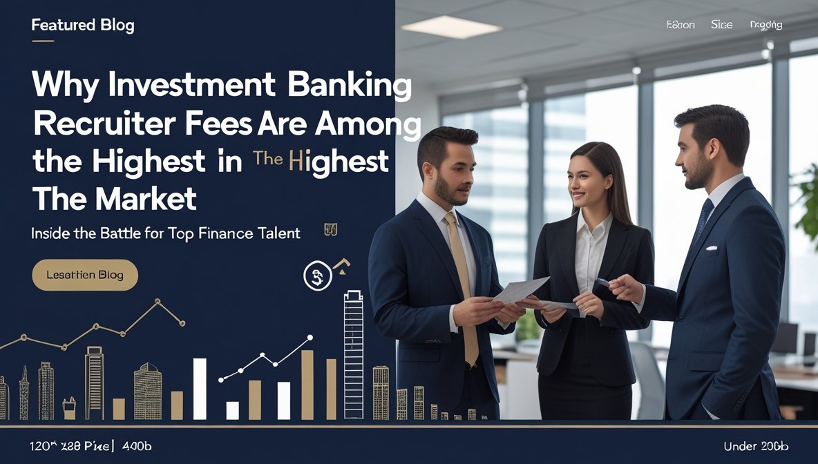 Investment banking recruiter discussing high-value finance roles with candidates