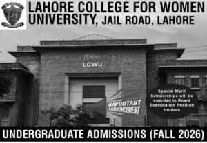 Lahore LCWU Admissions